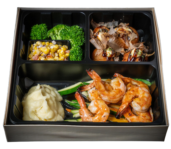 Roasted Shrimp Bento